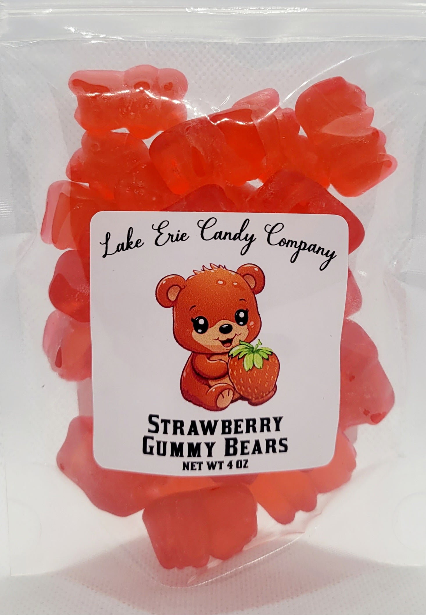 Strawberry Gummy Bears – Lake Erie Candy Company