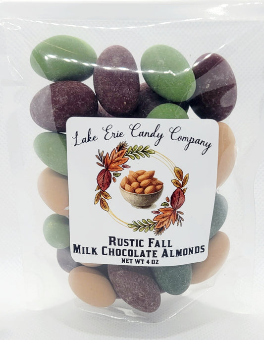 Rustic Fall Milk Chocolate Almonds